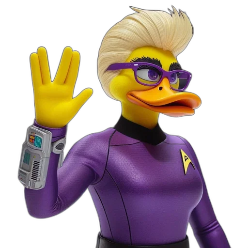 mask, animal, cartoon, 3d render, concept art, anthropomorphic, duck, figure transparent PNG cut-out