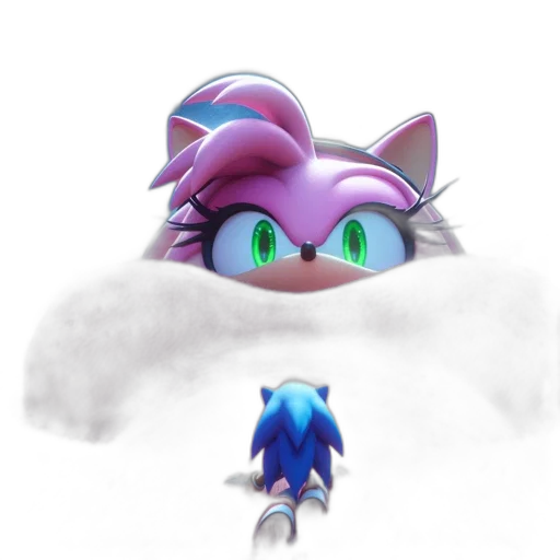 creature, face, animal, mask, concept art, 3d render, vaporwave, pixel art transparent PNG cut-out