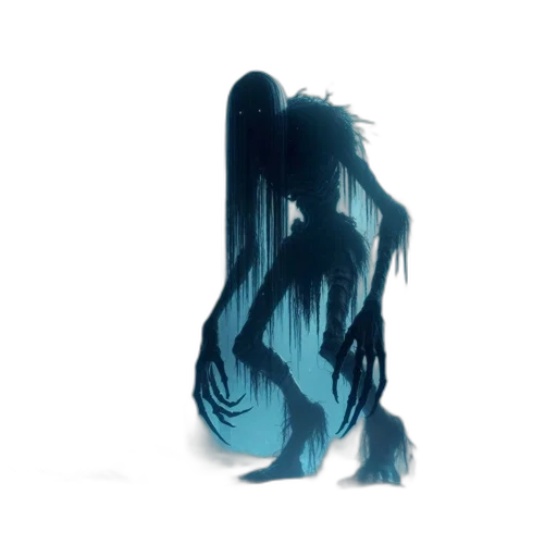 hair, creature, dress, mask, concept art, fantasy art, pixel art, watercolor transparent PNG cut-out