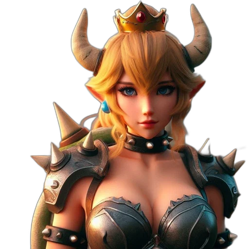 crown, 3d render, concept art, fantasy art, photorealistic, animated, character, long transparent PNG cut-out
