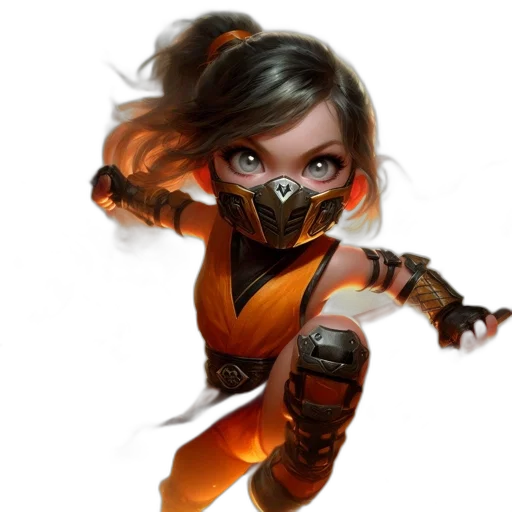 weapon, mask, staff, face, concept art, fantasy art, comic book art, cyberpunk transparent PNG cut-out