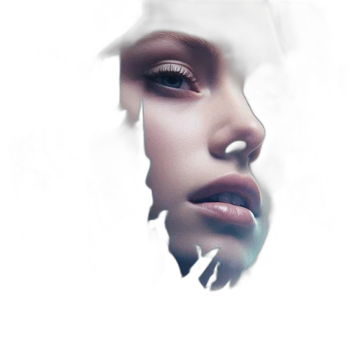 face, mask, jewelry, crown, photorealistic, fantasy art, concept art, 3d render transparent PNG cut-out