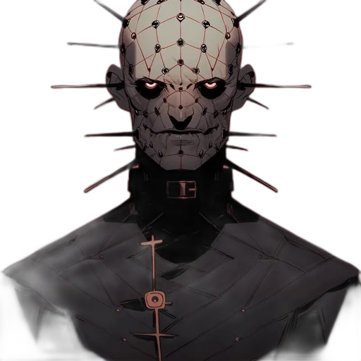 mask, creature, face, robot, concept art, cyberpunk, fantasy art, pixel art transparent PNG cut-out