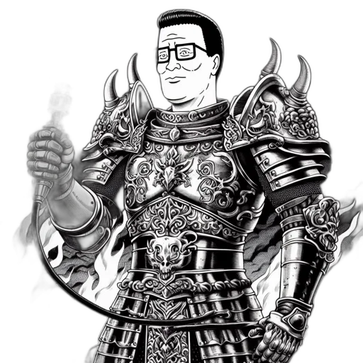 staff, sword, weapon, fantasy art, cartoon, comic book art, concept art, armored transparent PNG cut-out
