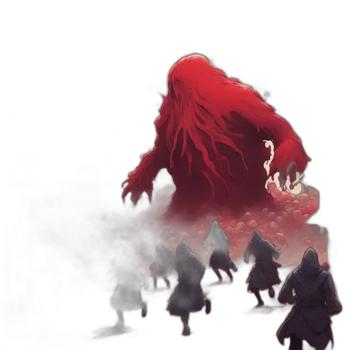 creature, dragon, concept art, fantasy art, 3d render, pixel art, fog, fire transparent PNG cut-out