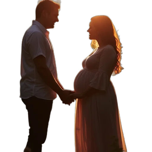 photorealistic, concept art, 3d render, couple transparent PNG cut-out