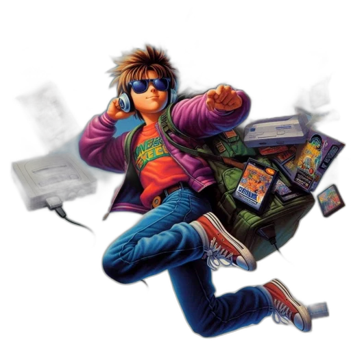 jacket, concept art, vaporwave, cyberpunk, pixel art, sega, hones, pixels transparent PNG cut-out