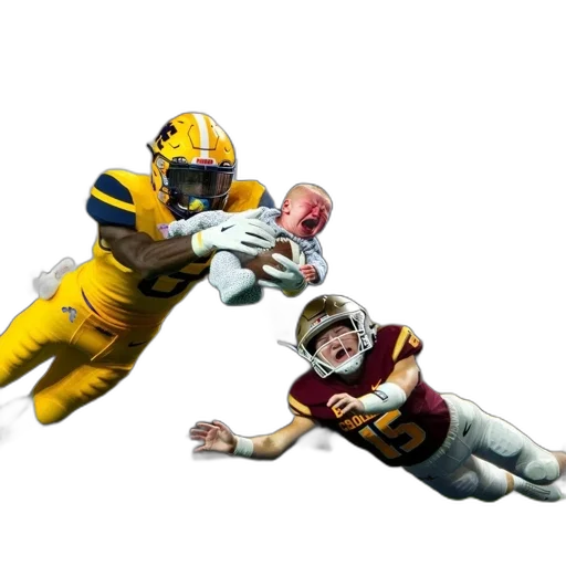 concept art, during, football, match, player, catches, ball, mid-air transparent PNG cut-out