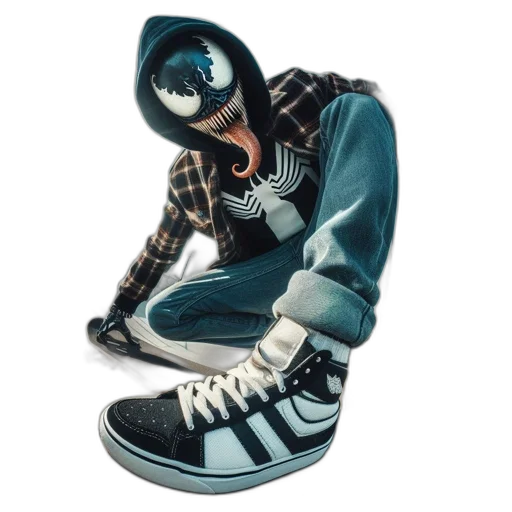 mask, shoes, robot, jacket, 3d render, concept art, comic book art, photorealistic transparent PNG cut-out