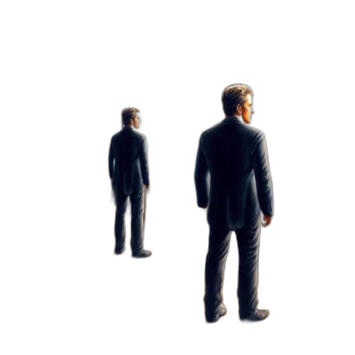 staff, jacket, robot, face, concept art, 3d render, pixel art, photorealistic transparent PNG cut-out