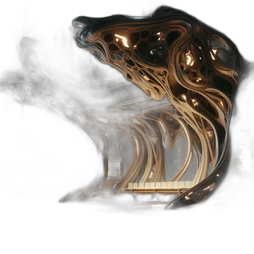 dragon, mask, hair, crown, concept art, photorealistic, fantasy art, 3d render transparent PNG cut-out