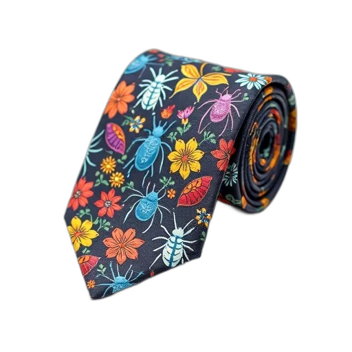 umbrella, flower, jacket, colorful, tie, pattern, various, insects transparent PNG cut-out