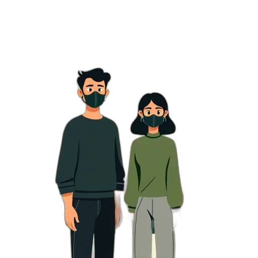mask, jacket, face, concept art, pixel art, cartoon, 3d render, fog transparent PNG cut-out