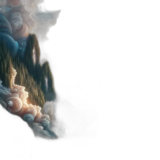 dragon, sword, concept art, fantasy art, 3d render, watercolor, fog, fire transparent PNG cut-out