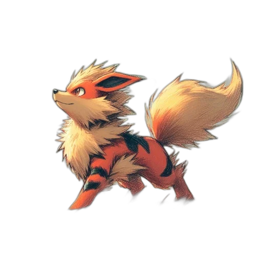 animal, creature, hair, staff, concept art, 3d render, fantasy art, watercolor transparent PNG cut-out