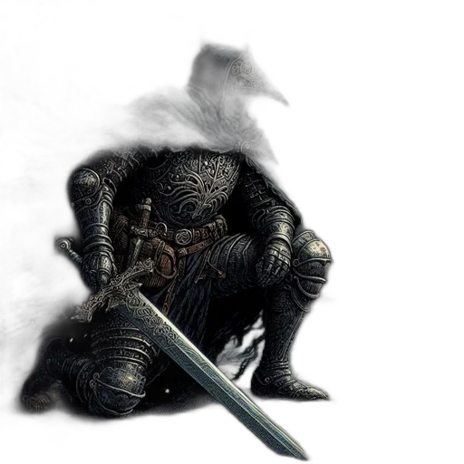 sword, weapon, dragon, staff, fantasy art, concept art, 3d render, photorealistic transparent PNG cut-out