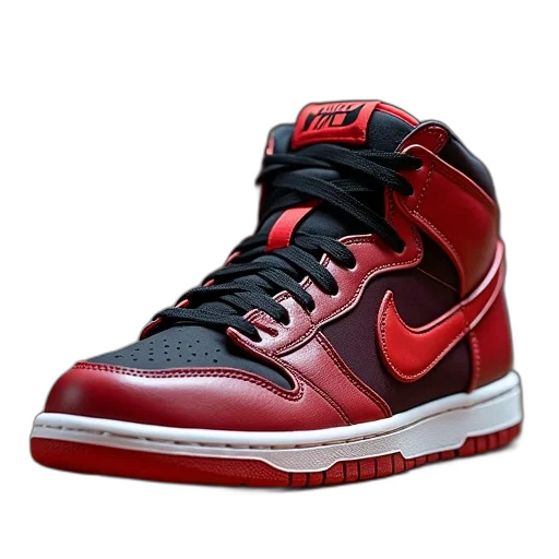 shoes, 3d render, photorealistic, red transparent PNG cut-out