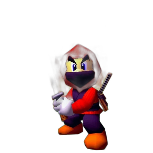 weapon, staff, mask, robot, 3d render, pixel art, concept art, vaporwave transparent PNG cut-out