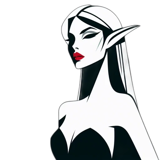 dress, mask, jewelry, face, comic book art, concept art, fantasy art, cartoon transparent PNG cut-out