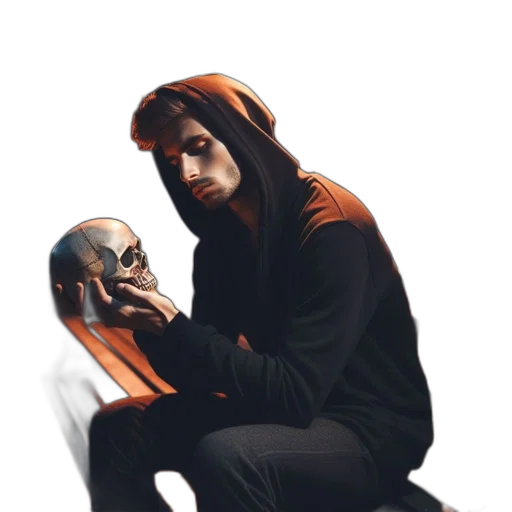 mask, jacket, face, creature, concept art, pixel art, photorealistic, fantasy art transparent PNG cut-out