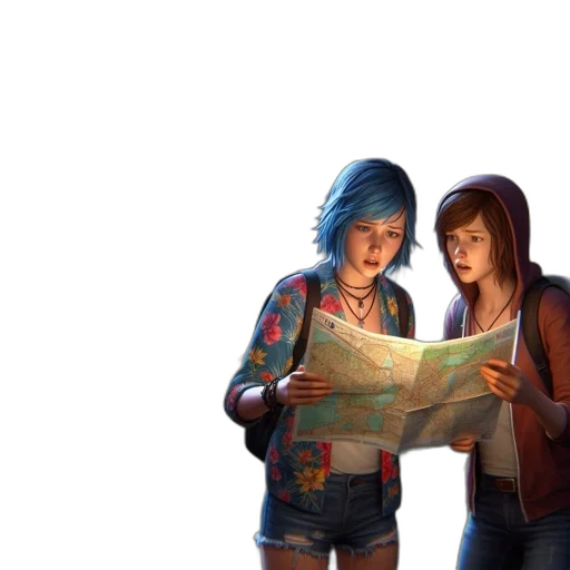 jacket, concept art, comic book art, 3d render, cyberpunk, neon lights, city street, night transparent PNG cut-out