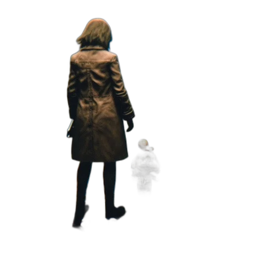 jacket, umbrella, staff, dress, concept art, 3d render, photorealistic, pixel art transparent PNG cut-out