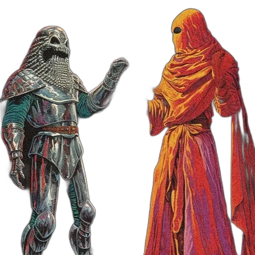 mask, concept art, fantasy art, comic book art, red, sunset, backdrop, warrior transparent PNG cut-out