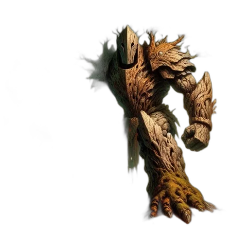 dragon, tree, staff, weapon, 3d render, concept art, fantasy art, photorealistic transparent PNG cut-out