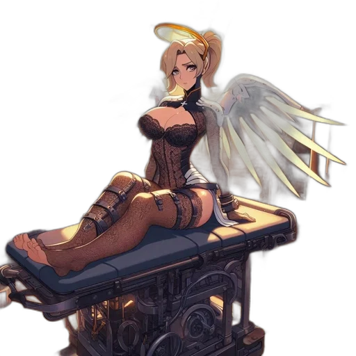 furniture, staff, fantasy art, concept art, pixel art, anime, animated, female transparent PNG cut-out