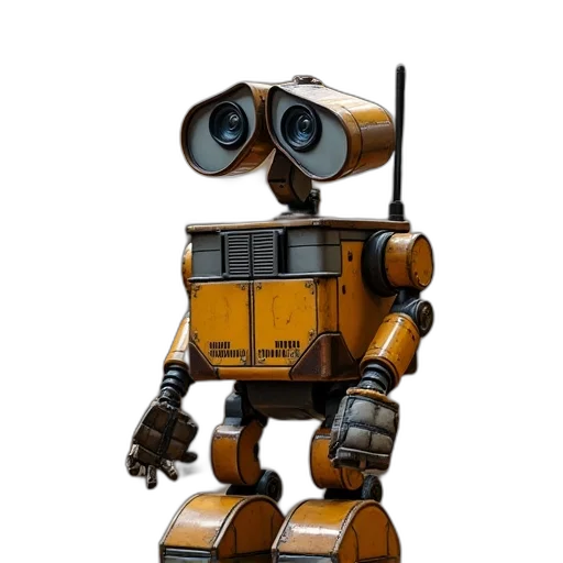 robot, staff, weapon, concept art, 3d render, pixel art, cyberpunk, wall transparent PNG cut-out