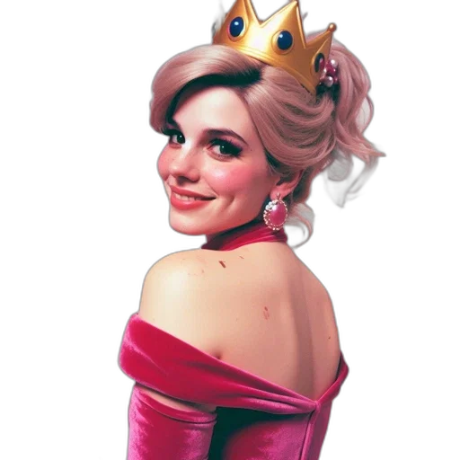 crown, dress, jewelry, face, concept art, photorealistic, fantasy art, 3d render transparent PNG cut-out