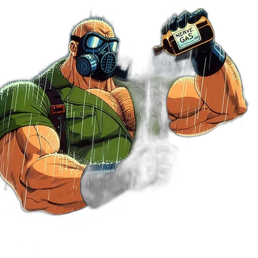 mask, robot, weapon, shoes, concept art, comic book art, pixel art, anime transparent PNG cut-out