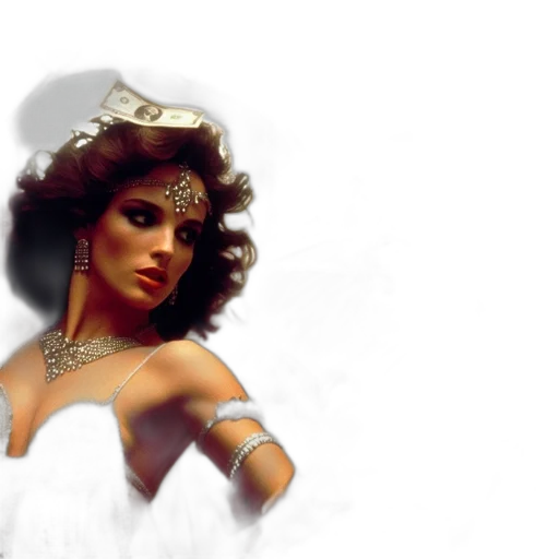 jewelry, crown, fantasy art, photorealistic, comic book art, concept art, woman, jeweled transparent PNG cut-out