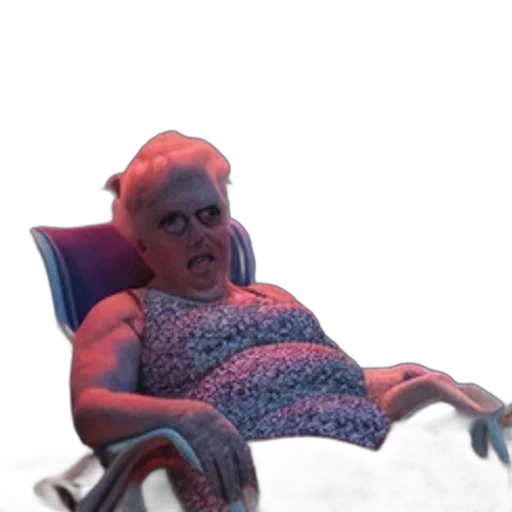 creature, face, furniture, dress, 3d render, vaporwave, concept art, photorealistic transparent PNG cut-out