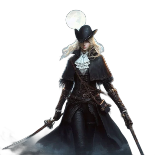 staff, hat, sword, mask, concept art, fantasy art, comic book art, photorealistic transparent PNG cut-out