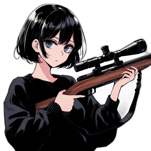 weapon, staff, animal, sword, anime, cartoon, pixel art, vaporwave transparent PNG cut-out