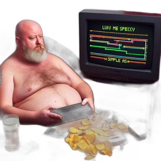 food, robot, cyberpunk, concept art, vaporwave, pixel art, neon lights, man transparent PNG cut-out