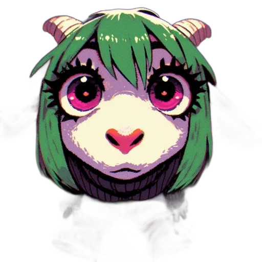 mask, creature, animal, face, anime, pixel art, concept art, watercolor transparent PNG cut-out