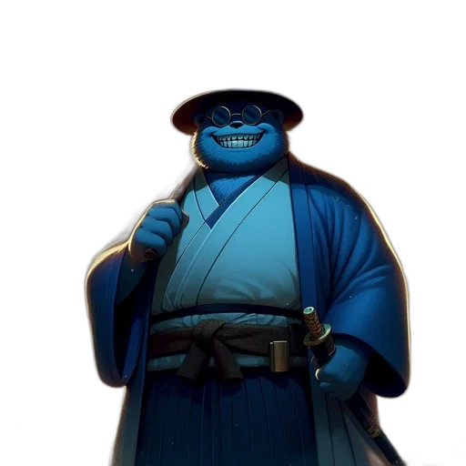 staff, mask, face, concept art, comic book art, fantasy art, 3d render, blue transparent PNG cut-out