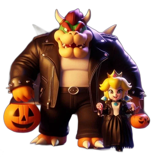 mask, concept art, pixel art, 3d render, dark, golden, two, halloween-costumed transparent PNG cut-out