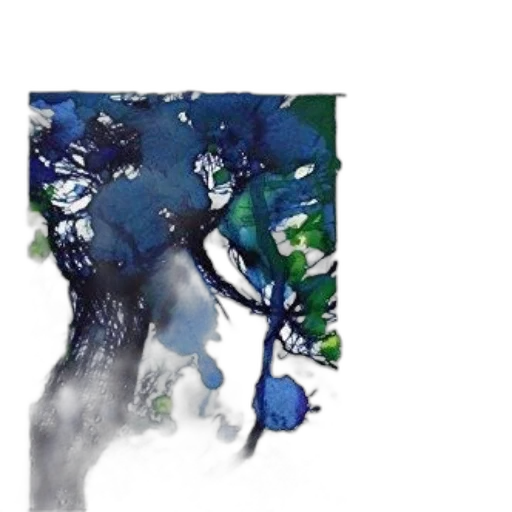 face, tree, mask, crown, watercolor, photorealistic, concept art, oil painting transparent PNG cut-out