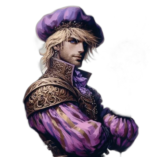 hat, staff, face, sword, fantasy art, concept art, photorealistic, watercolor transparent PNG cut-out