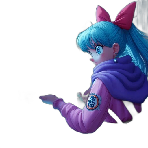 jacket, dragon, dress, robot, concept art, fantasy art, anime, vaporwave transparent PNG cut-out