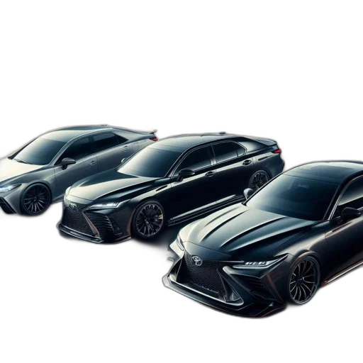 car, 3d render, concept art, photorealistic, three, sleek, futuristic, luxury transparent PNG cut-out