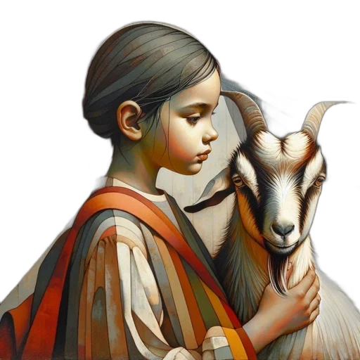 animal, dress, mask, oil painting, fantasy art, photorealistic, concept art, girl transparent PNG cut-out