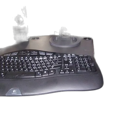 robot, 3d render, computer, setup, logitech, keyboard, mouse, speaker transparent PNG cut-out