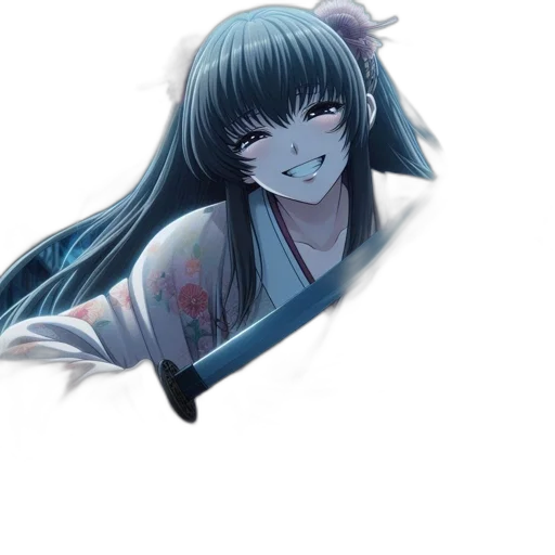 staff, weapon, mask, face, anime, vaporwave, photorealistic, fantasy art transparent PNG cut-out