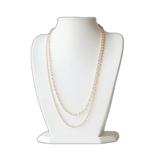 jewelry, crown, necklace, white, display, holder transparent PNG cut-out