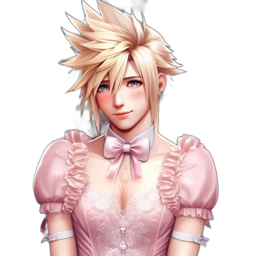 dress, face, staff, pixel art, concept art, fantasy art, anime, pastel transparent PNG cut-out