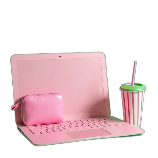 furniture, food, jewelry, weapon, vaporwave, 3d render, pastel, neon transparent PNG cut-out